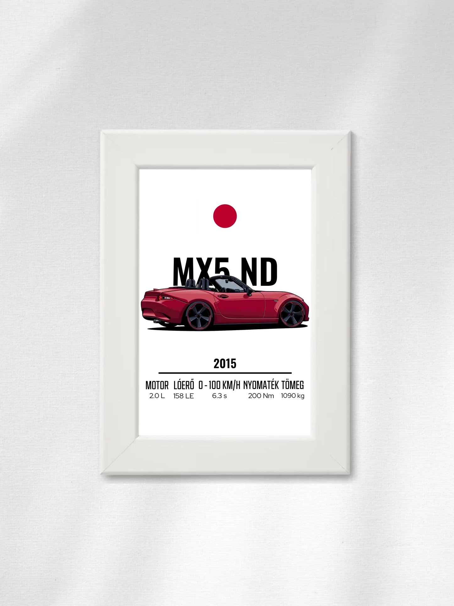 Autó illusztráció - MX5 ND 57. - Falikép