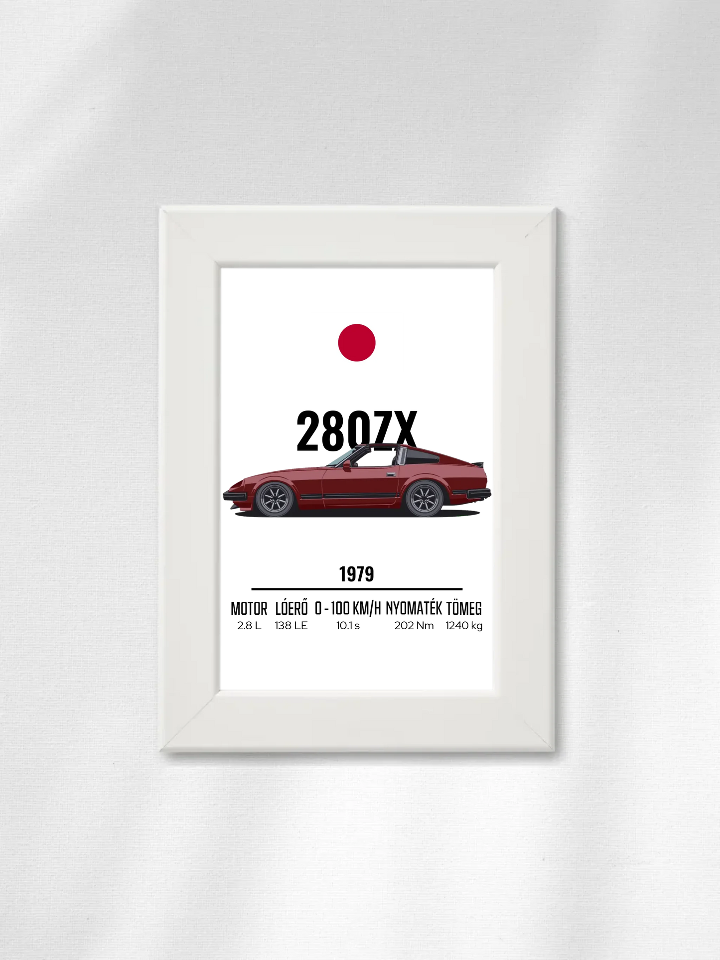 Autó illusztráció - 280ZX 35. - Falikép