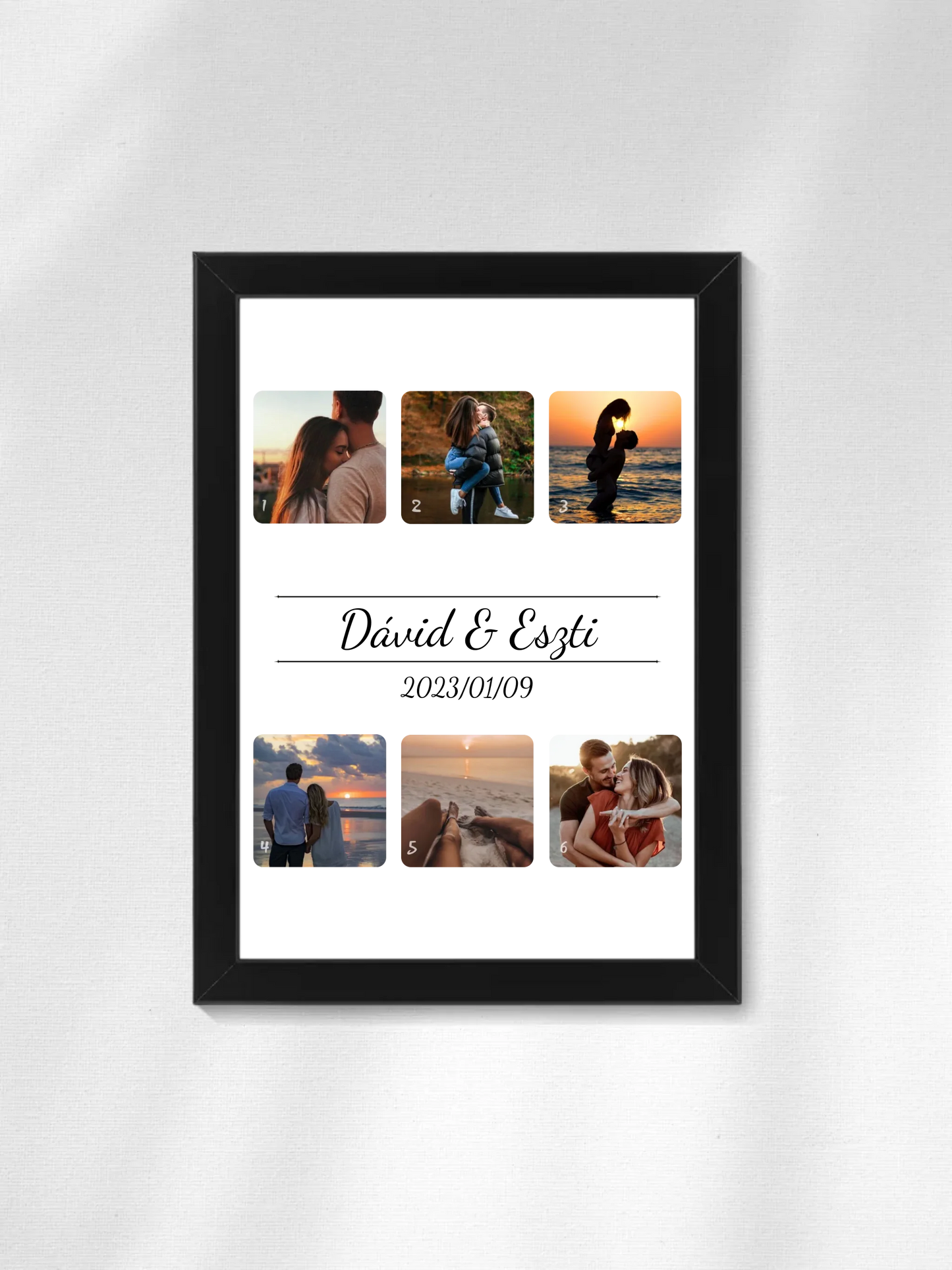 Fotókollázs 1. - 6 fénykép - Saját fényképes falikép