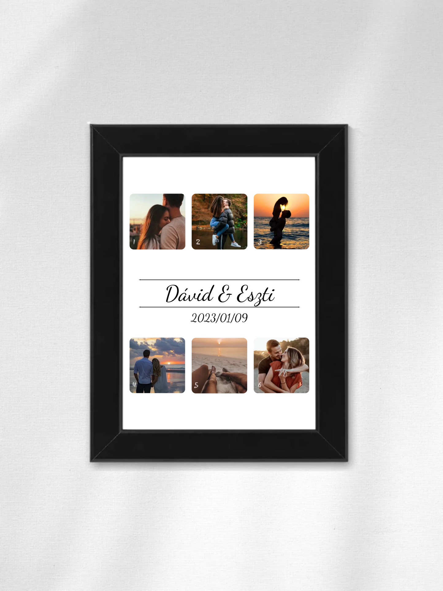 Fotókollázs 1. - 6 fénykép - Saját fényképes falikép