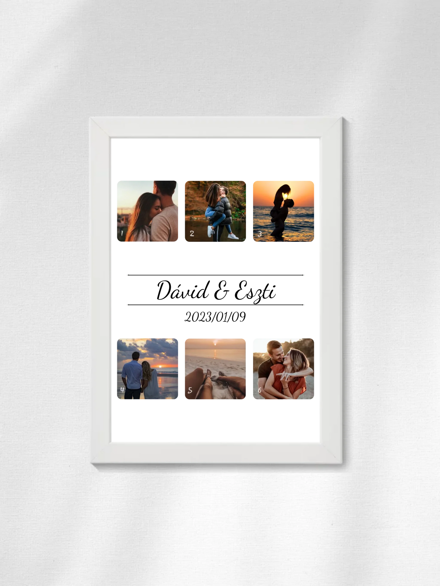 Fotókollázs 1. - 6 fénykép - Saját fényképes falikép