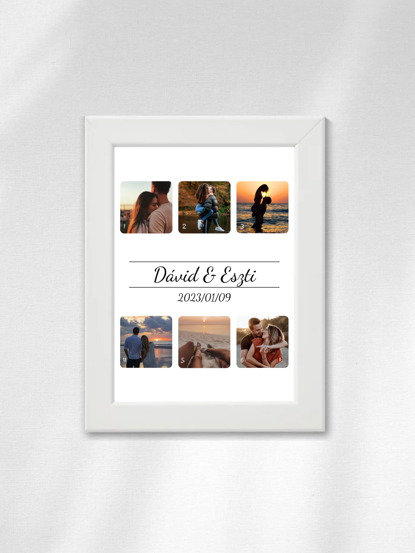 Fotókollázs 1. - 6 fénykép - Saját fényképes falikép