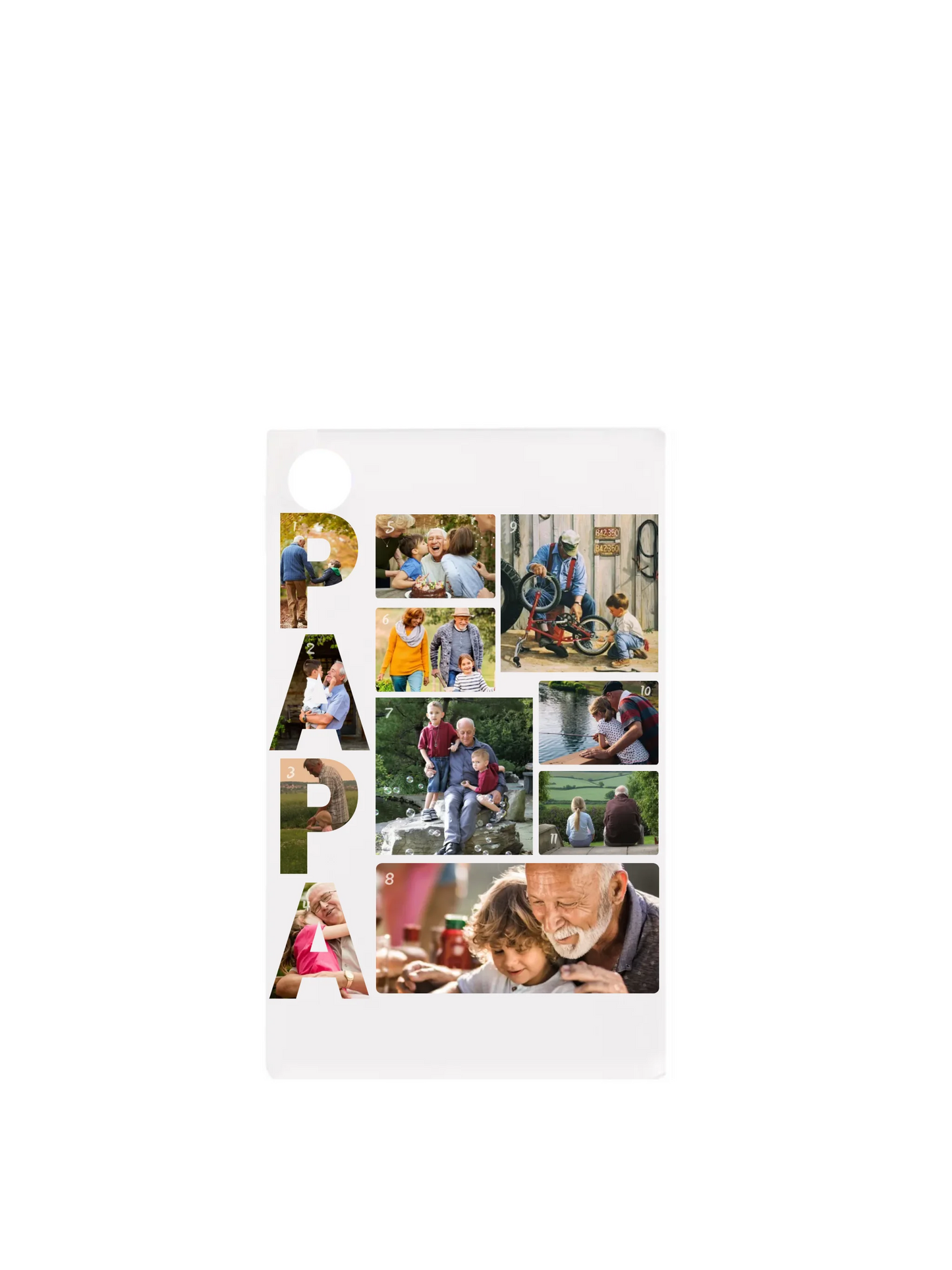 Papa 1. - 11 fénykép - Saját fényképes kulcstartó