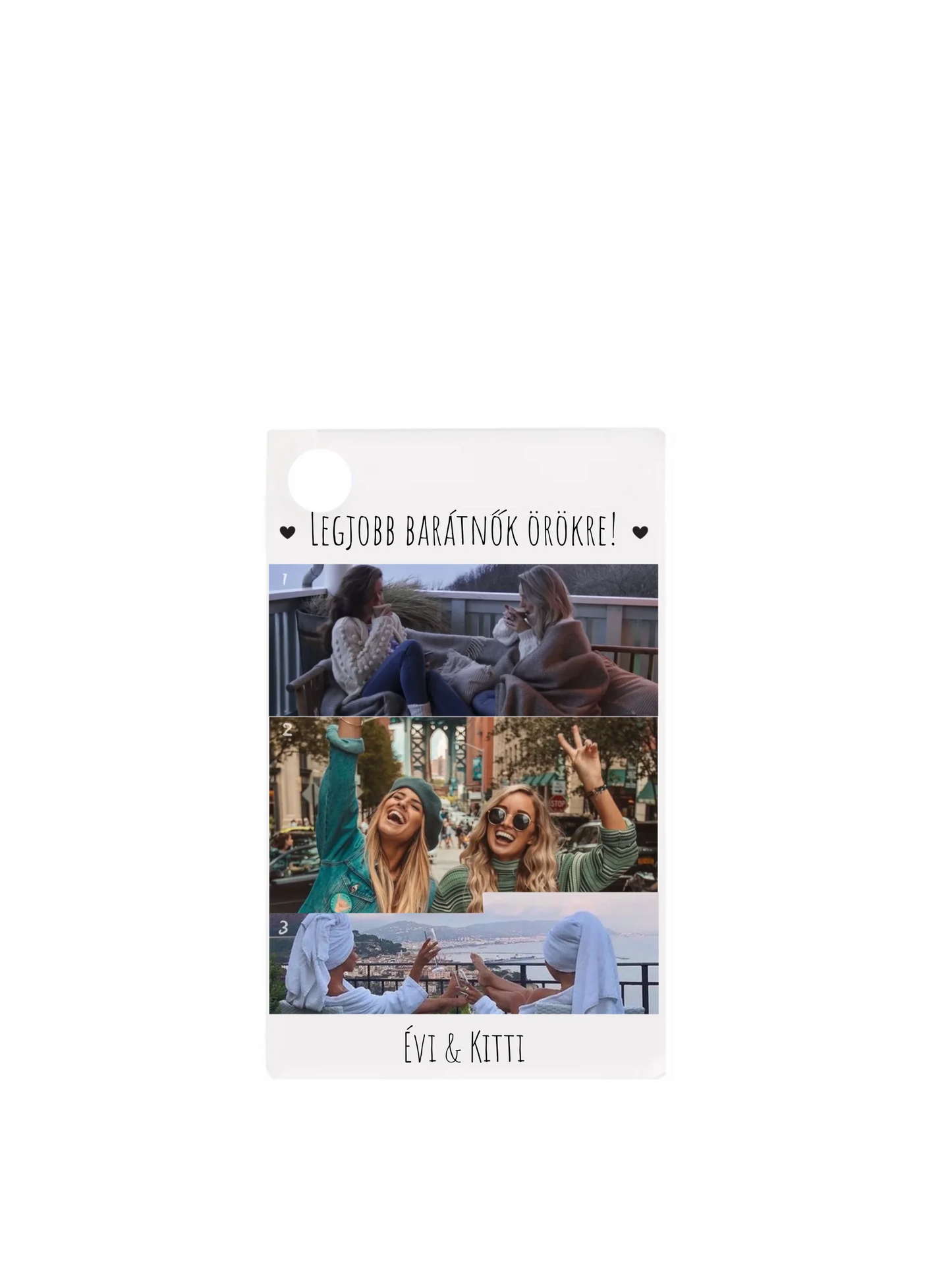 Barátnő 4. - 3 fénykép - Saját fényképes kulcstartó