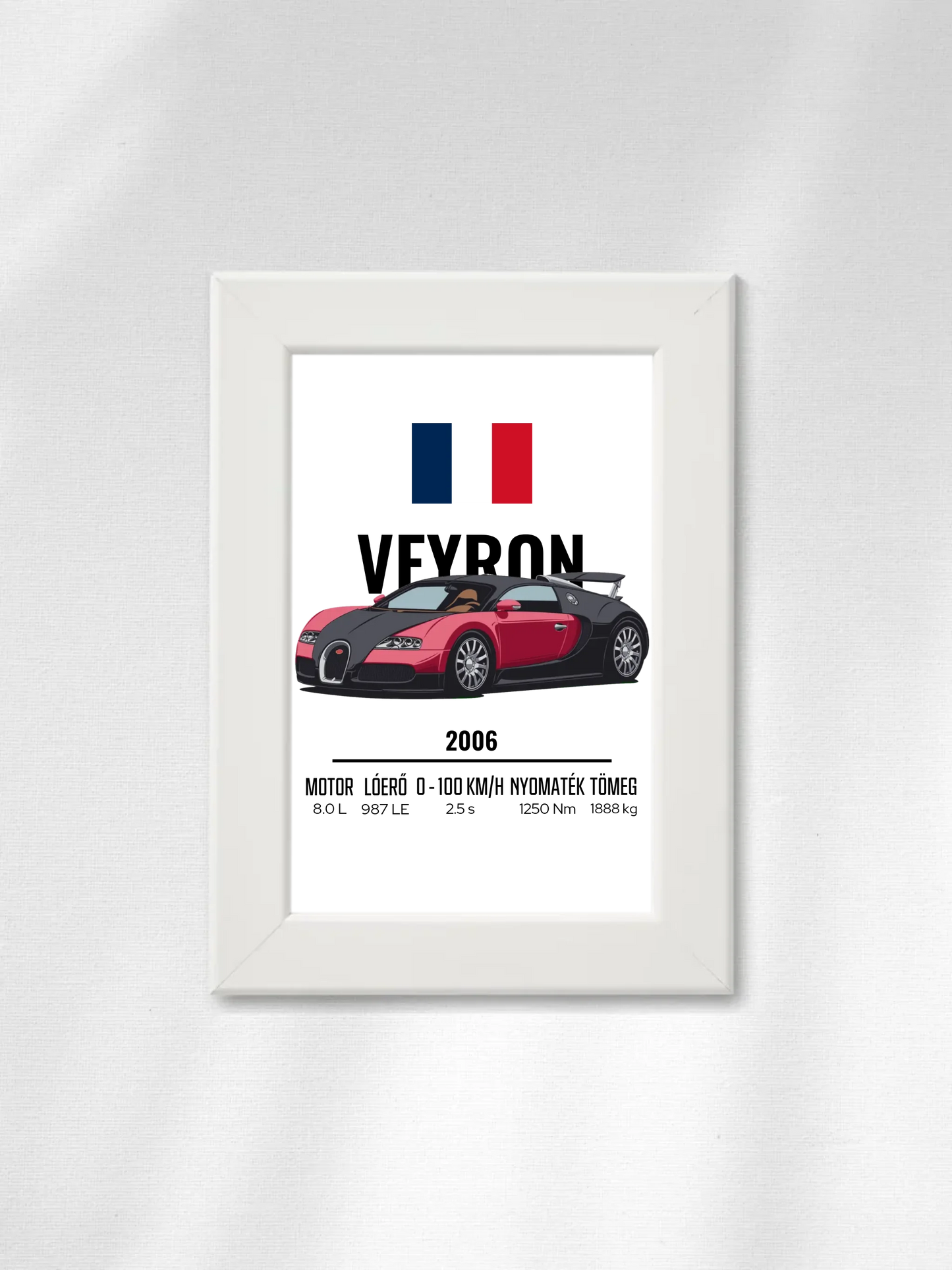 Autó illusztráció - Veyron 1. - Falikép