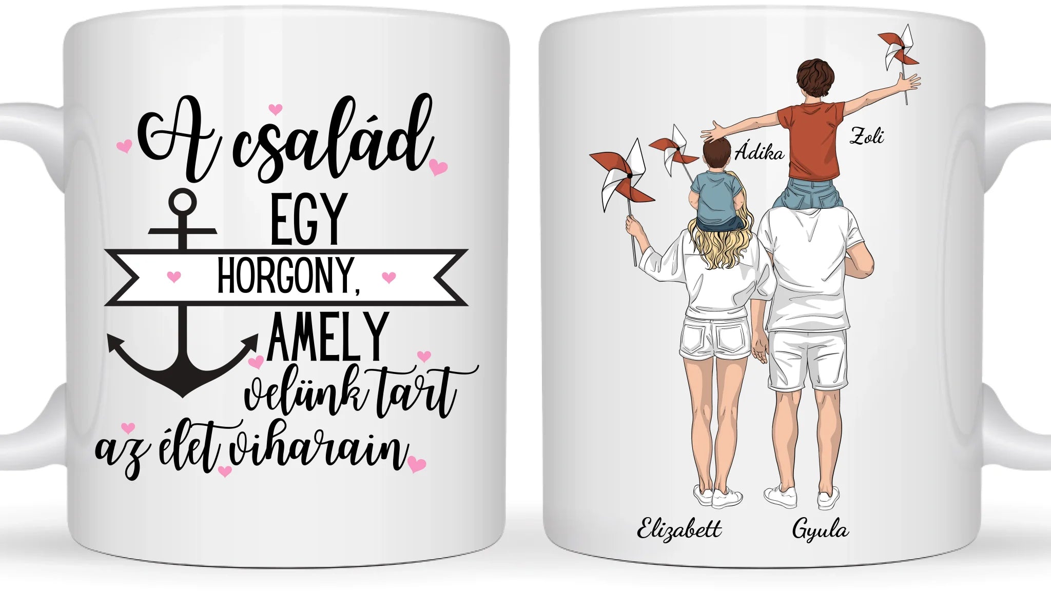 Nyári családi kirándulás akár 2 Gyermekkel - Egyedi személyre szabható bögre