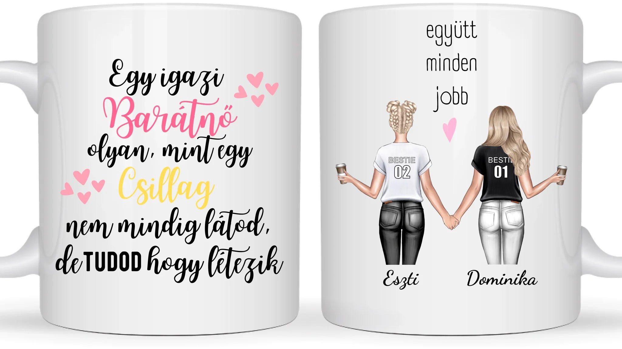 Az igaz barátnő - Egyedi személyre szabható bögre
