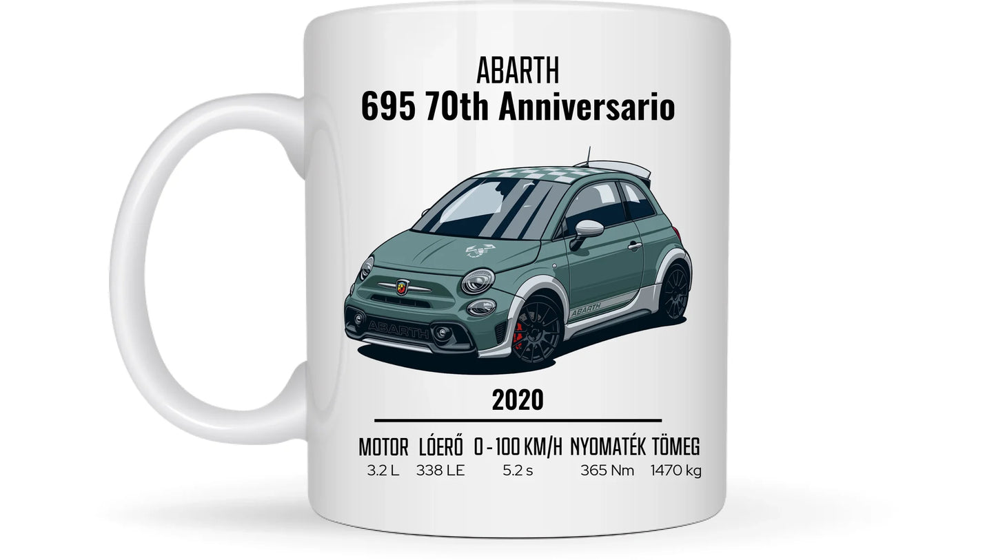 Abarth 695 70th Anniversario 14. - Egyedi személyre szabható bögre