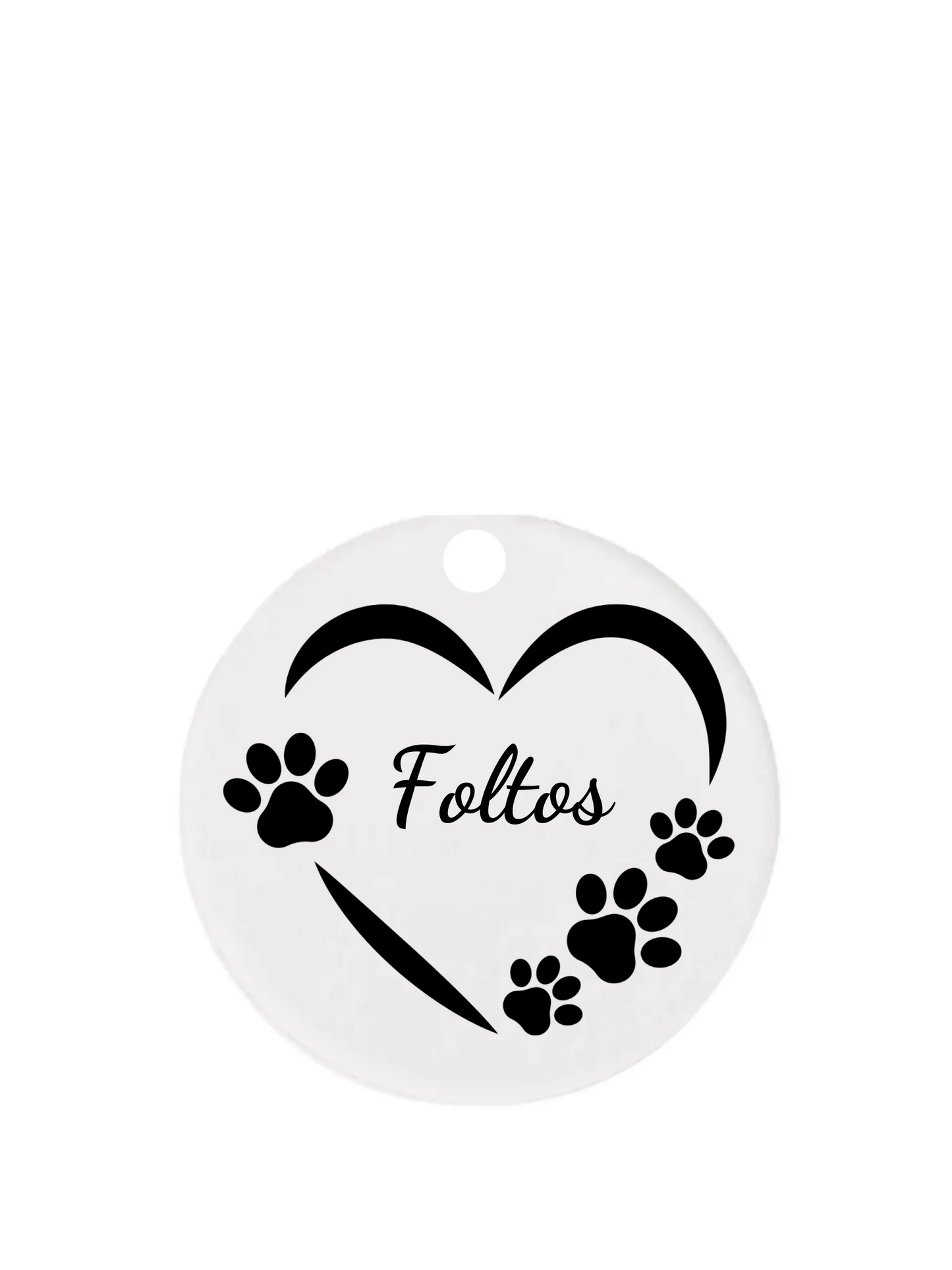 Kör alakú kulcstartó hátulja minden nélkül