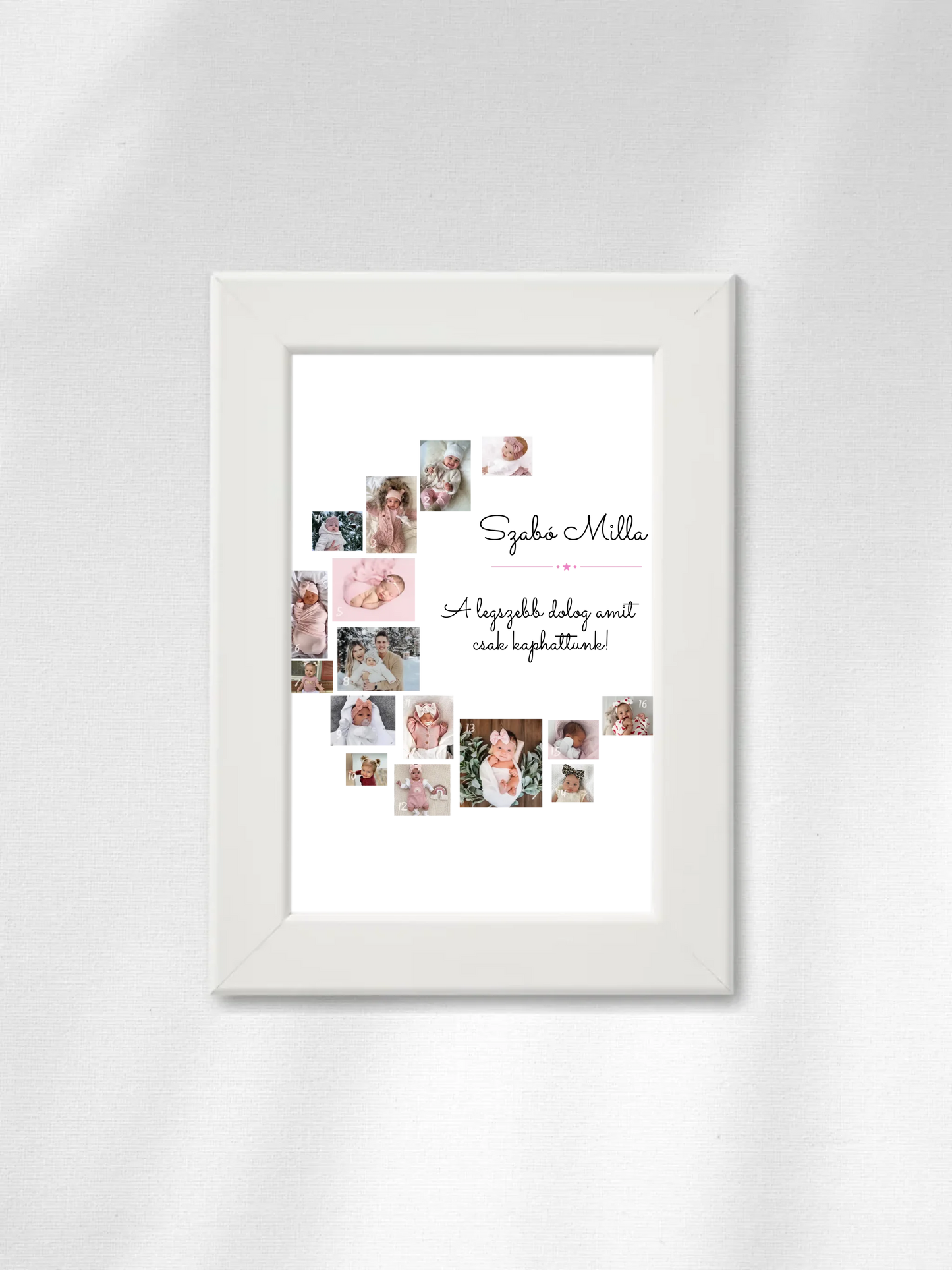 Babaköszöntő 4 - 11 fénykép - Saját fényképes falikép