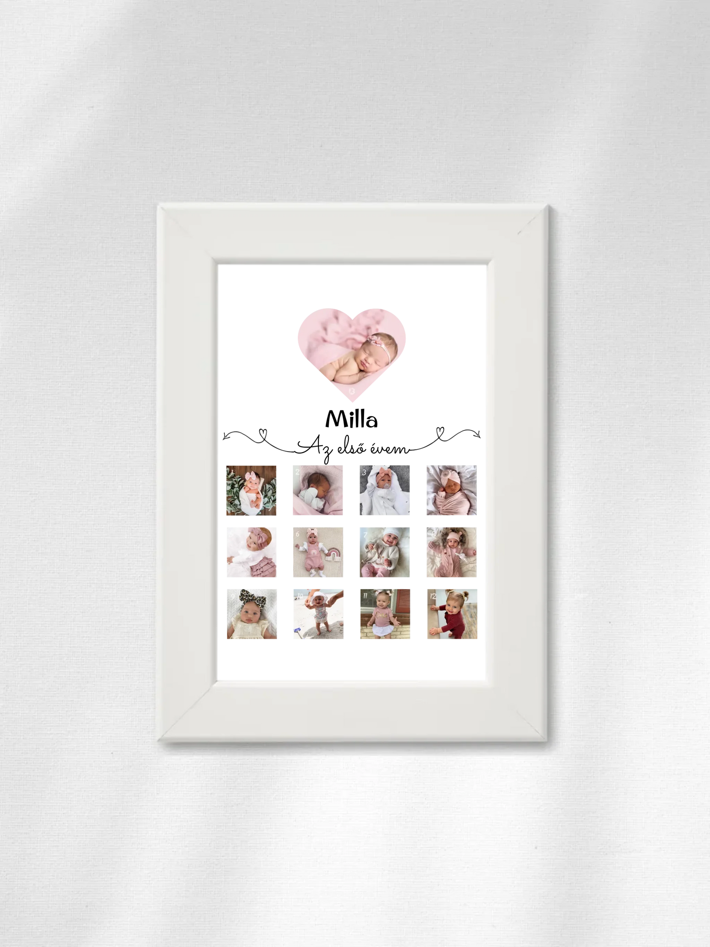 Az első évem - 13 fénykép - Saját fényképes falikép