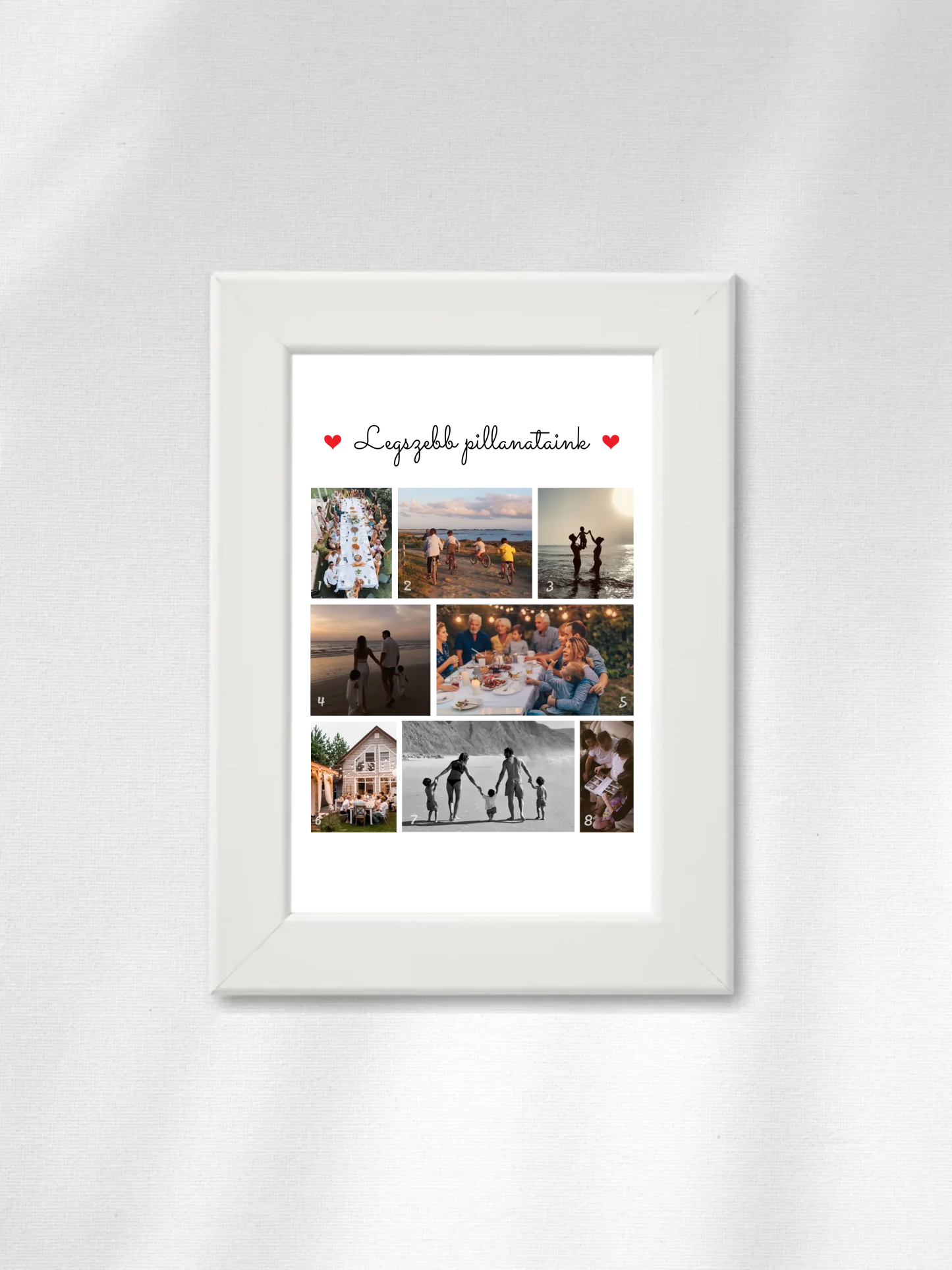 Legszebb pillanataink 1. - 8 fénykép - Saját fényképes falikép