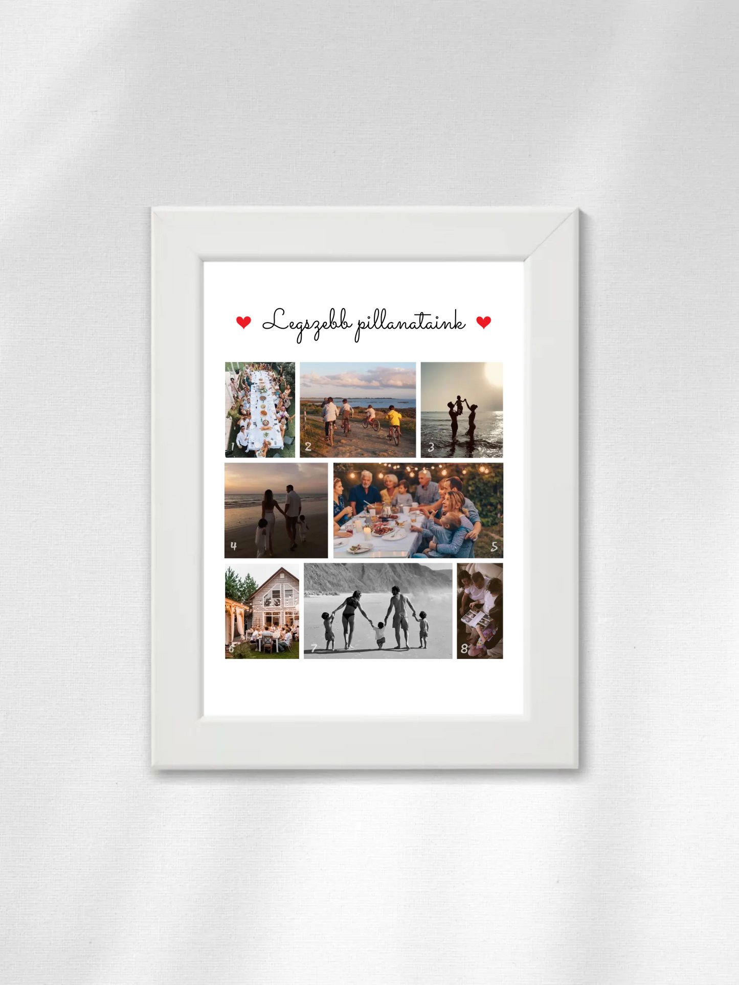 Legszebb pillanataink 1. - 8 fénykép - Saját fényképes falikép