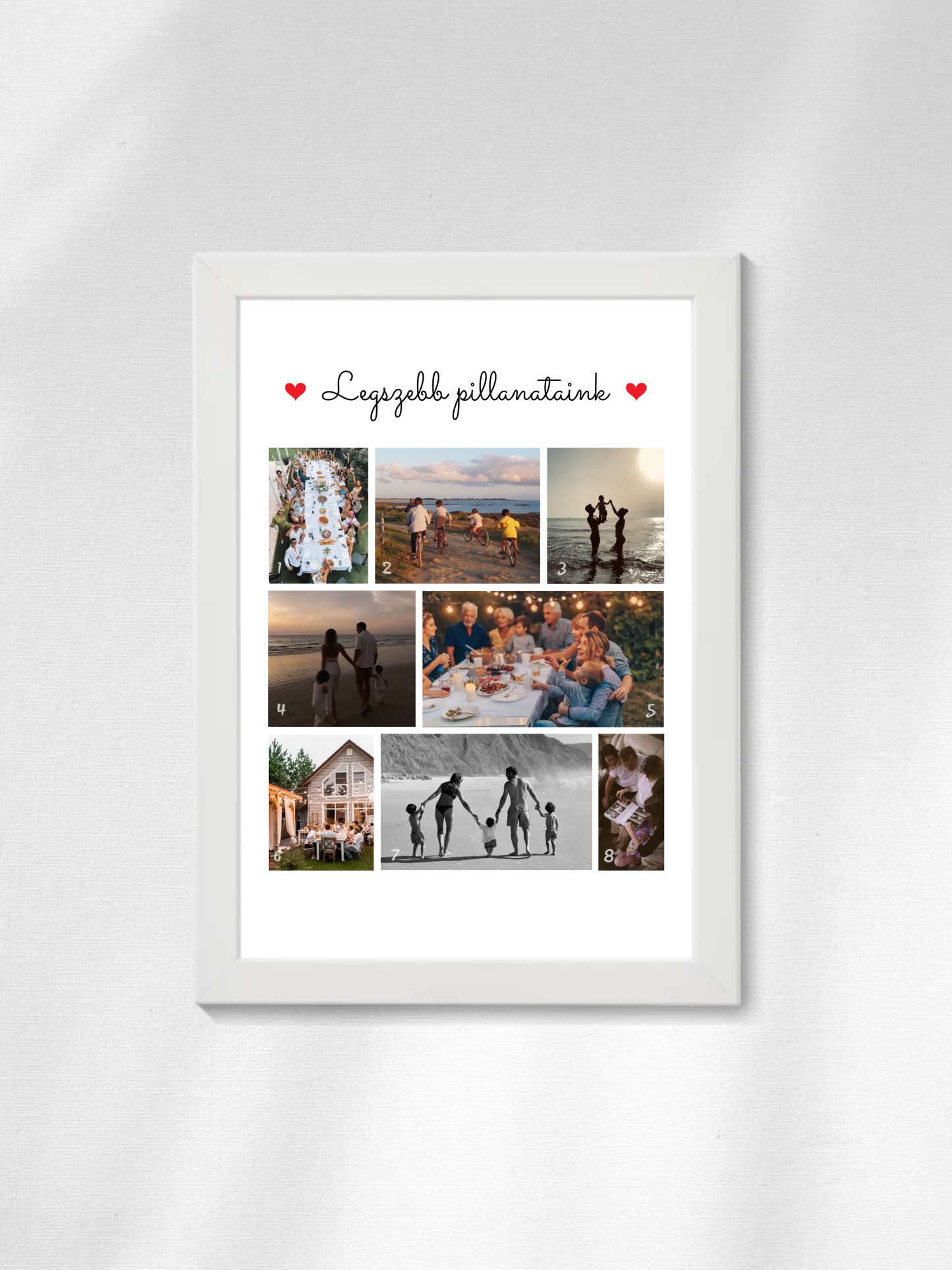 Legszebb pillanataink 1. - 8 fénykép - Saját fényképes falikép