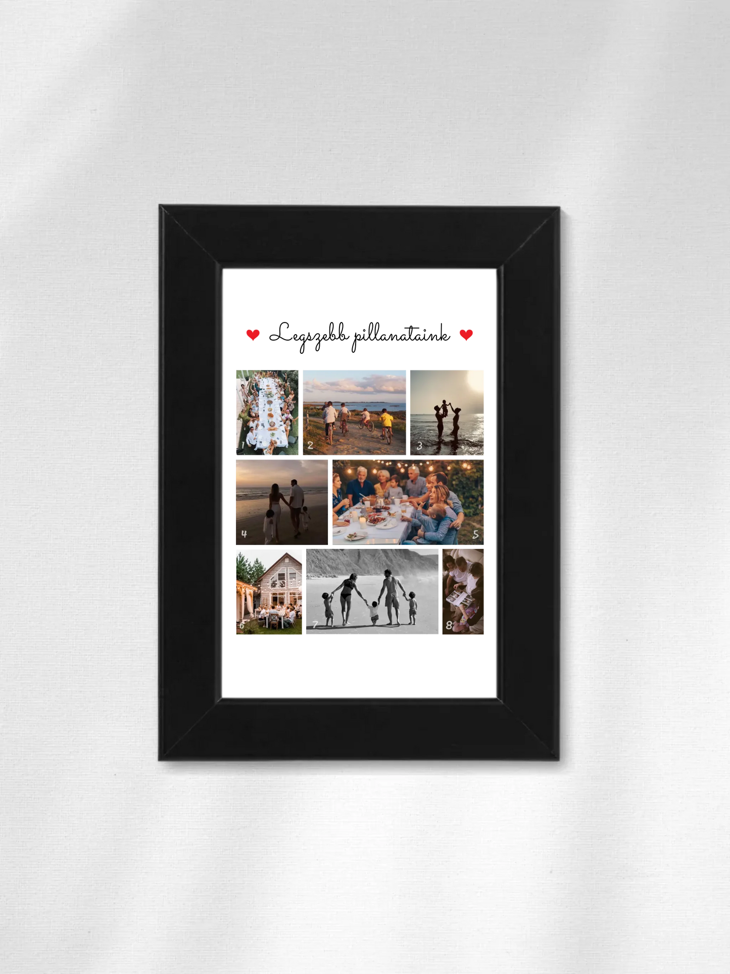 Legszebb pillanataink 1. - 8 fénykép - Saját fényképes falikép