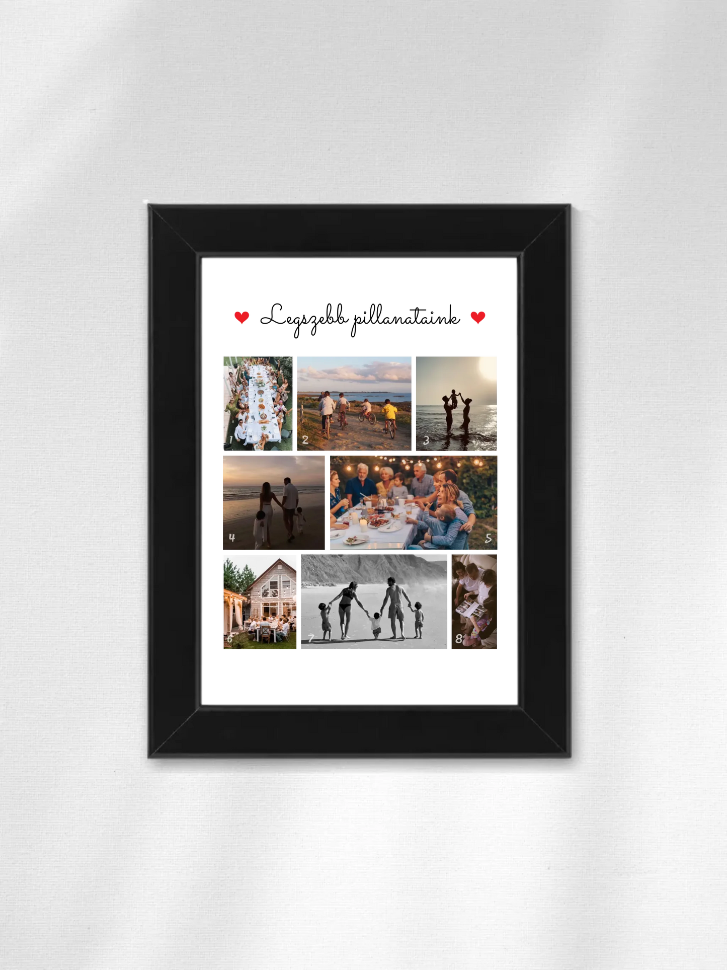 Legszebb pillanataink 1. - 8 fénykép - Saját fényképes falikép