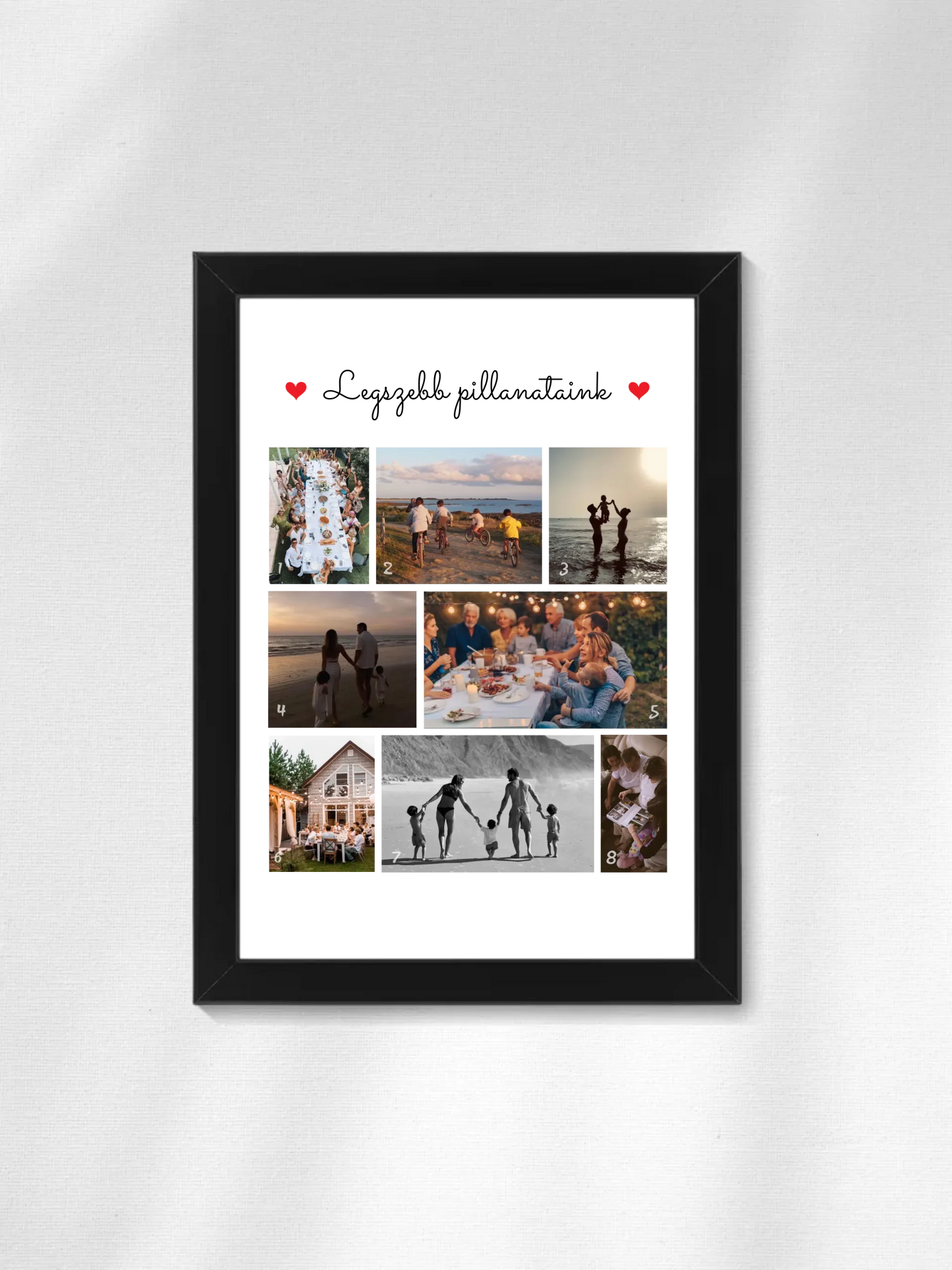 Legszebb pillanataink 1. - 8 fénykép - Saját fényképes falikép