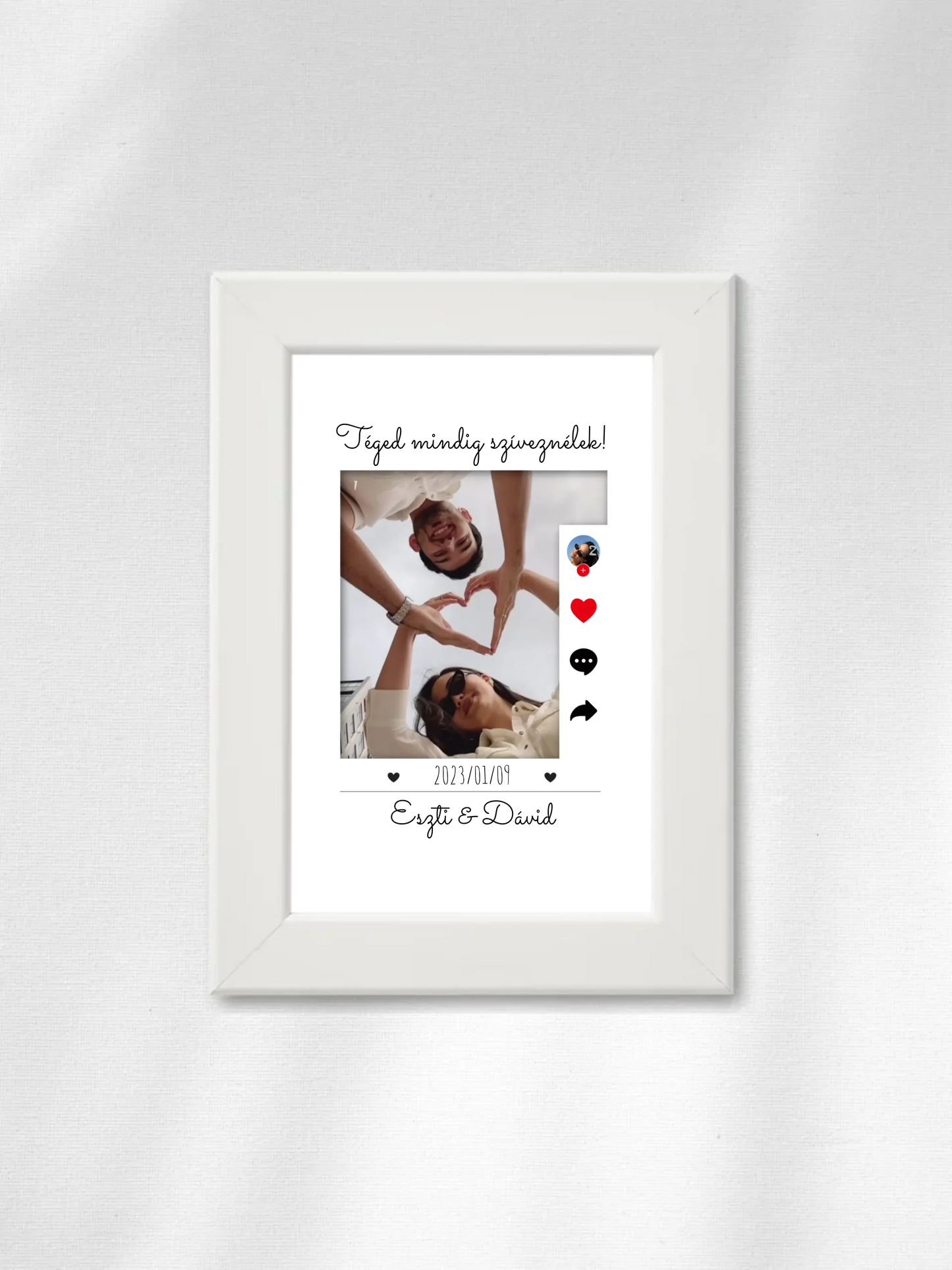 TikTok illusztráció 1. - 2 fénykép - Saját fényképes falikép