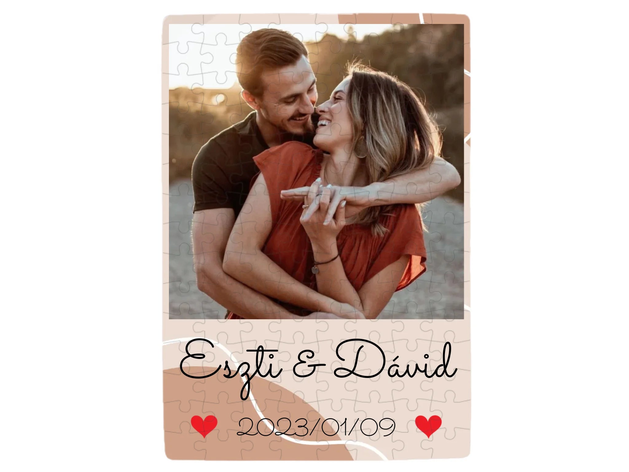 Évfordulós szerelmes fotó - 1 fénykép - Saját fényképes puzzle