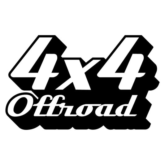 4x4 Off Road 2 matrica főkép, fekete színben, fehér alapon.