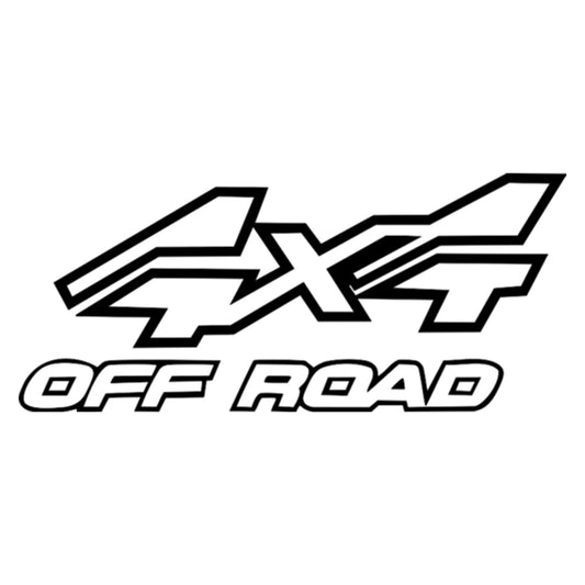 4x4 Off Road matrica főkép, fekete színben, fehér alapon.