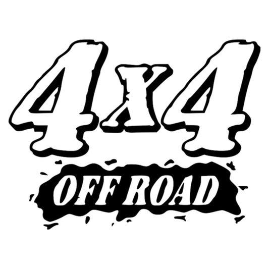 4x4 Off Road 3 matrica főkép, fekete színben, fehér alapon.