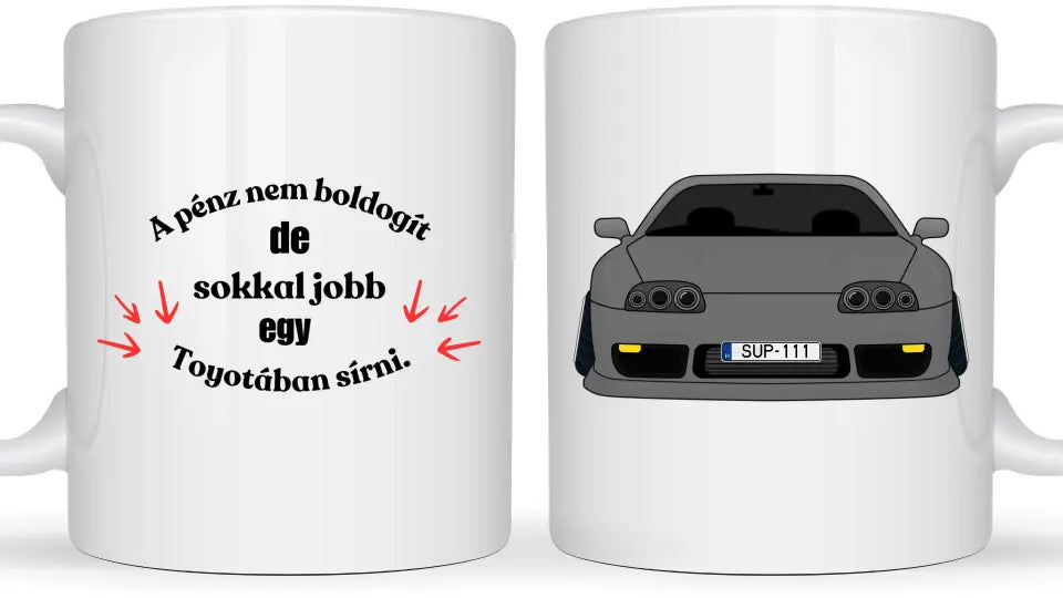 Toyota Supra MK4 - Egyedi személyre szabható bögre