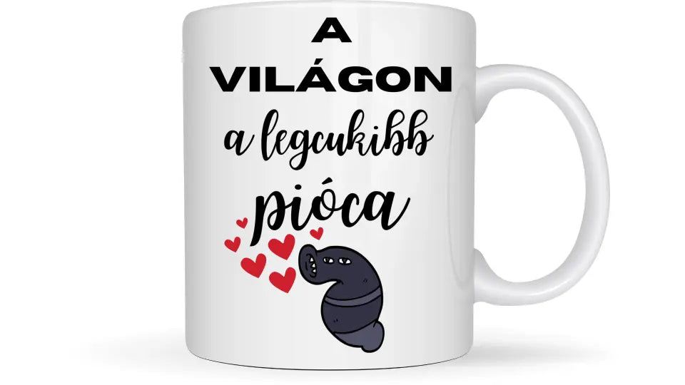 A világon a legcukibb pióca - Egyedi vicces, humoros bögre