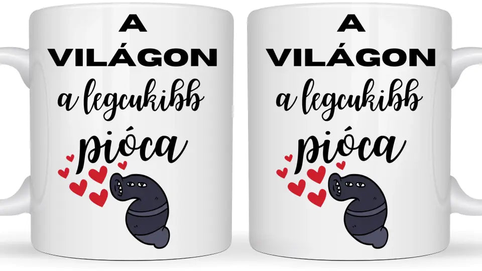 A világon a legcukibb pióca - Egyedi vicces, humoros bögre