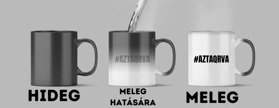 #AZTAQRVA - Egyedi vicces, humoros bögre