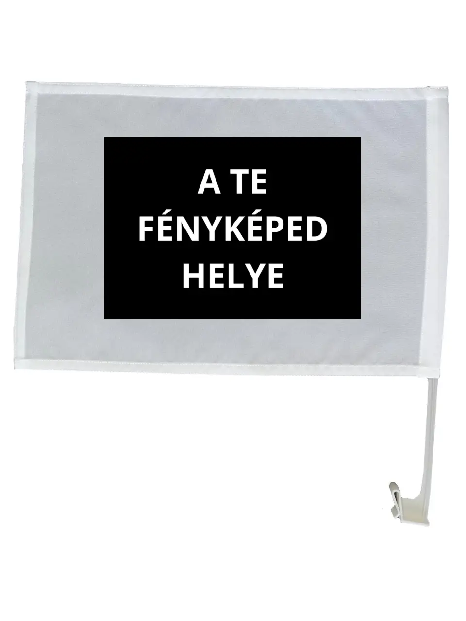 Egyedi saját fényképes autós zászló - Töltsd fel a saját fényképedet!