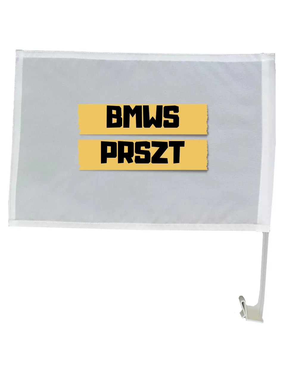 PRSZT 1 - Egyedi autós zászló - Írd be saját márkádat!