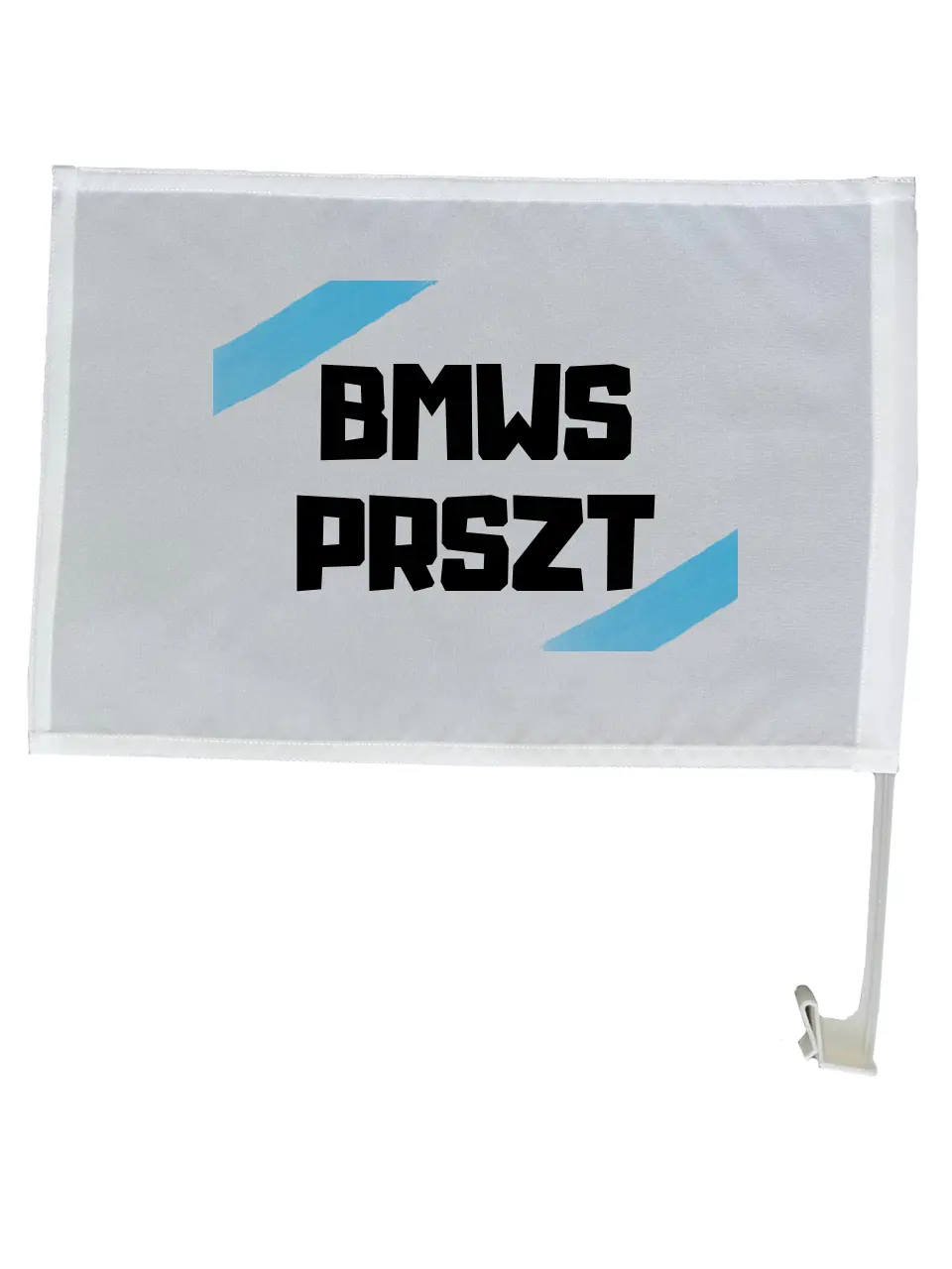 PRSZT 2 - Egyedi autós zászló - Írd be a saját márkádat!
