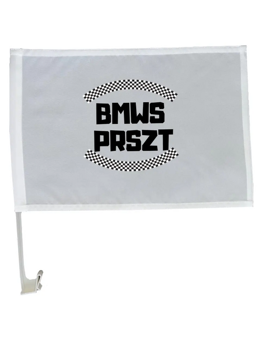 PRSZT 3 - Egyedi autós zászló - Írd be a saját márkádat!