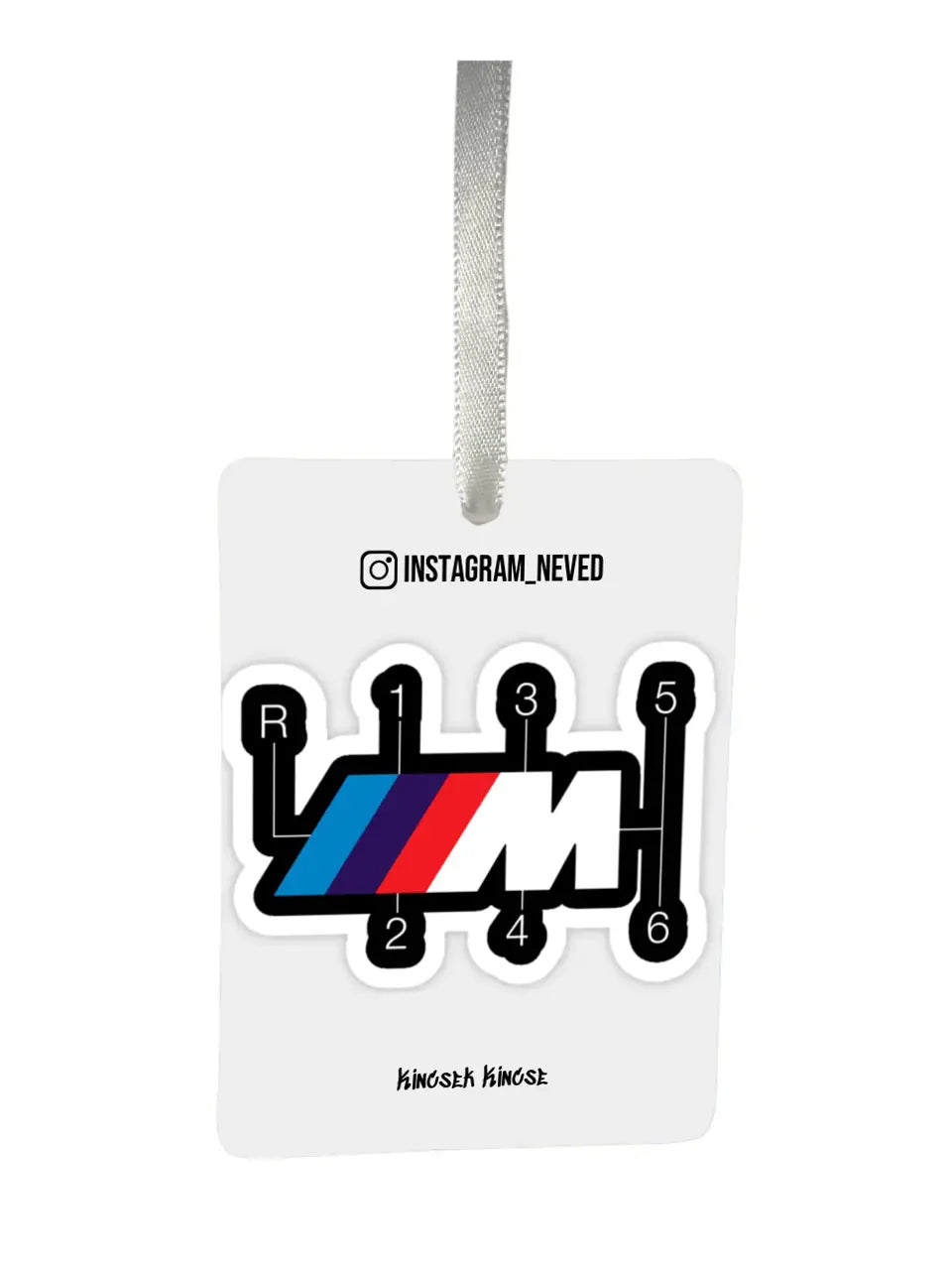 BMW M Shifter Decal 52. - Egyedi autóillatosító.