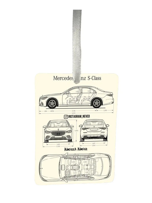 Mercedes-Benz S-Class Dimensions 14. - Egyedi autóillatosító.