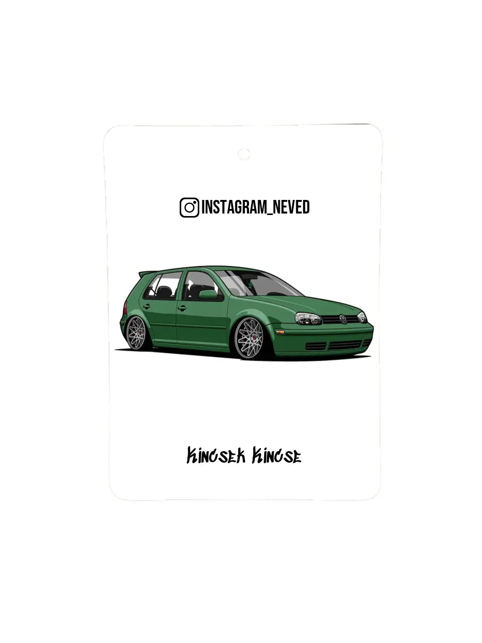 Volkswagen Golf IV 12. - Egyedi autóillatosító.