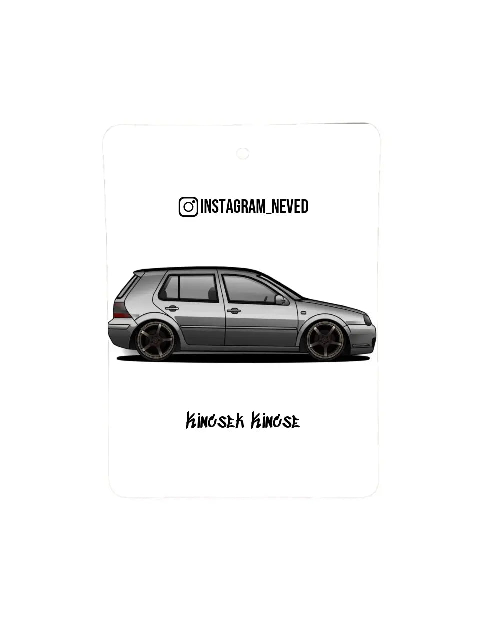 Volkswagen Golf IV 24. - Egyedi autóillatosító.