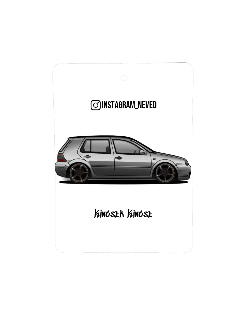 Volkswagen Golf IV 24. - Egyedi autóillatosító.