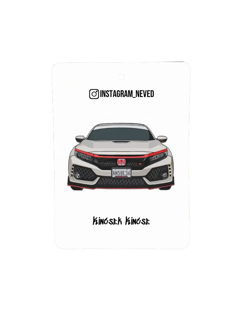 Honda Civic Gen 10 Type R 18. - Egyedi autóillatosító