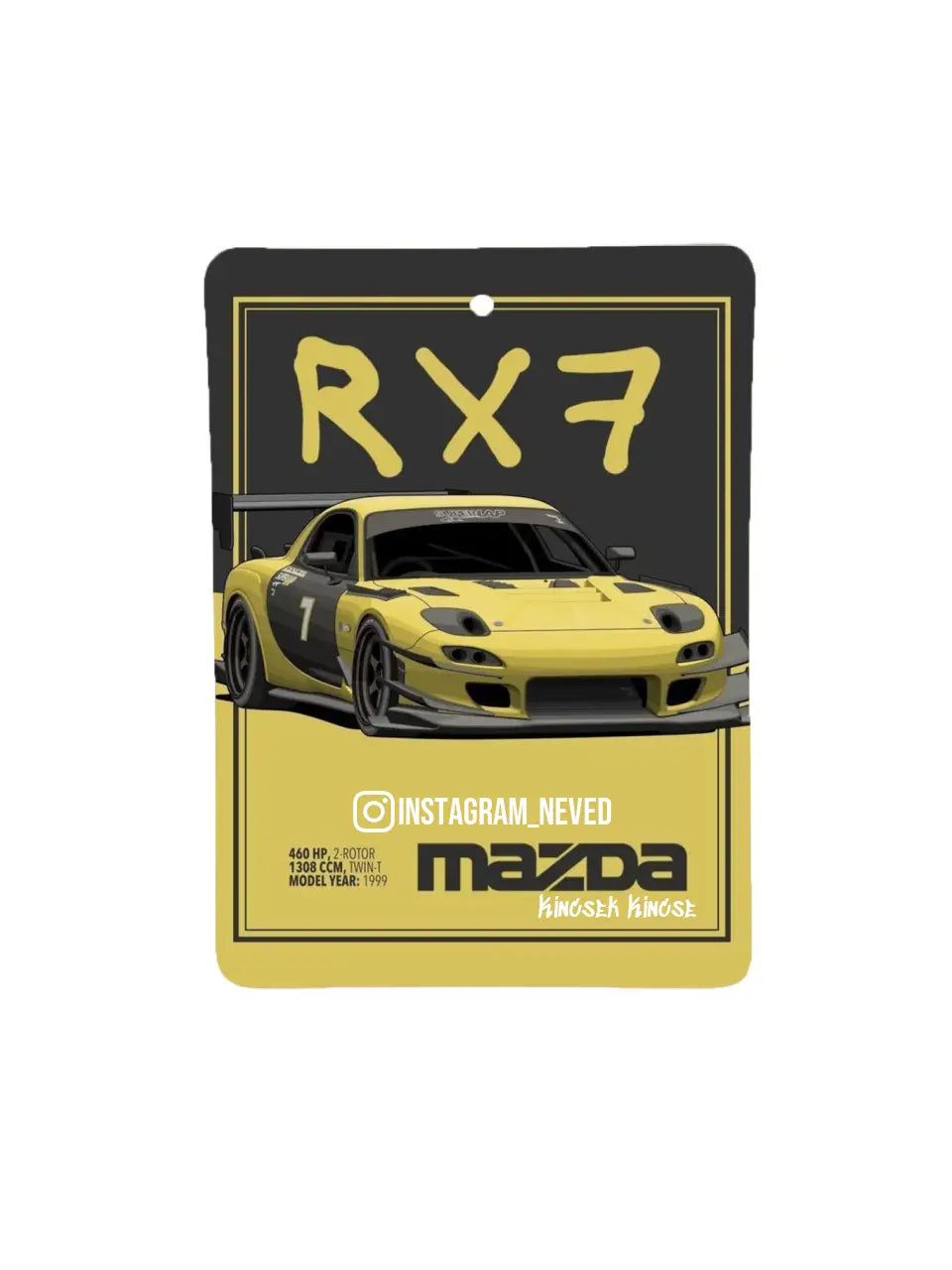 Mazda RX7 9. - Egyedi autóillatosító