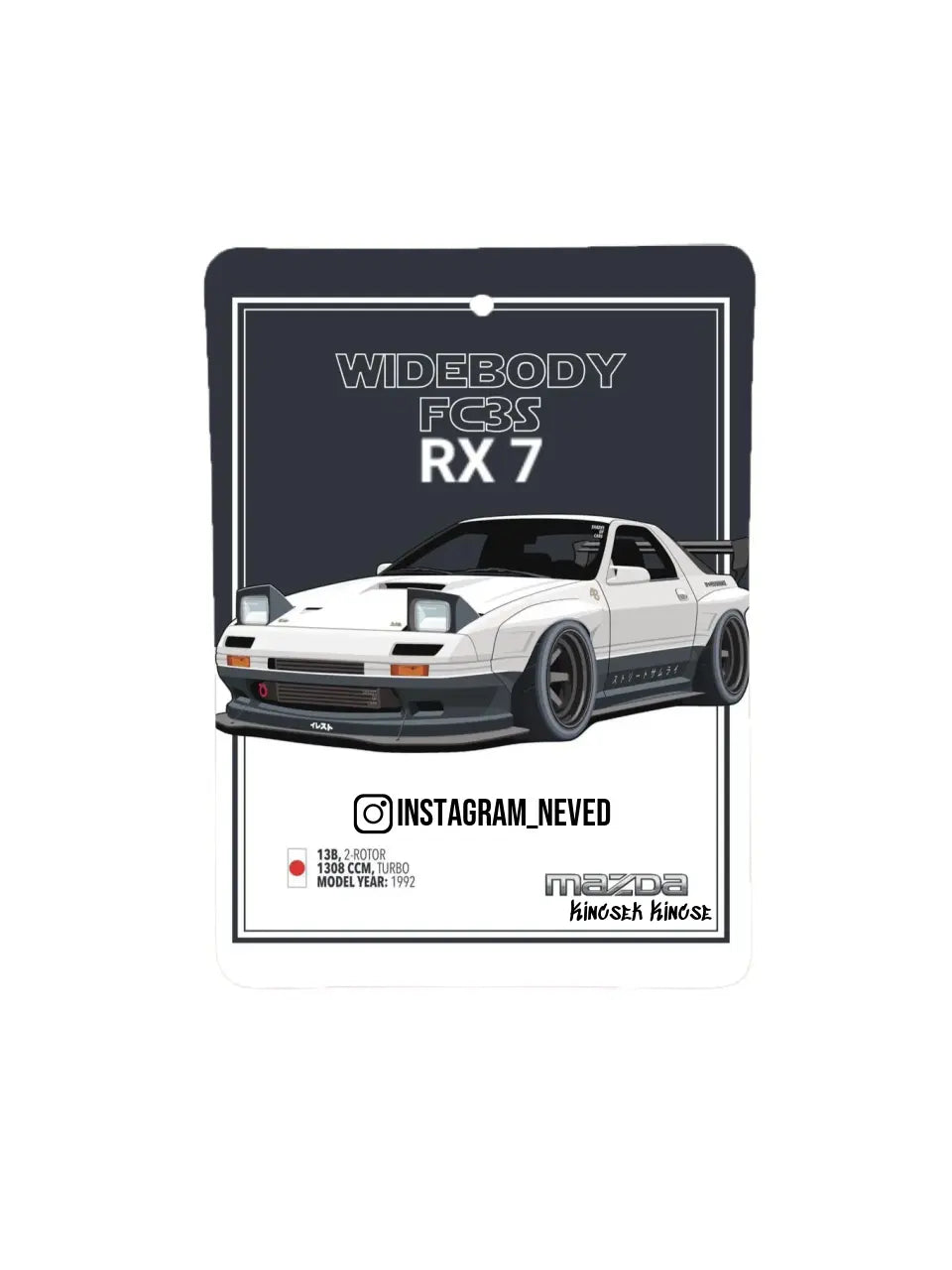 Mazda RX7 Widebody FC3S 11. - Egyedi autóillatosító