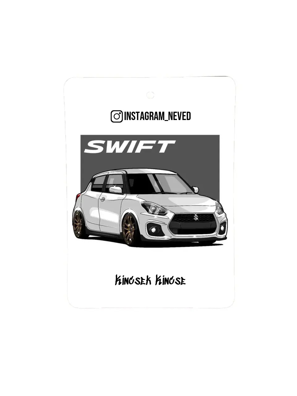 Suzuki Swift 6. - Egyedi autóillatosító