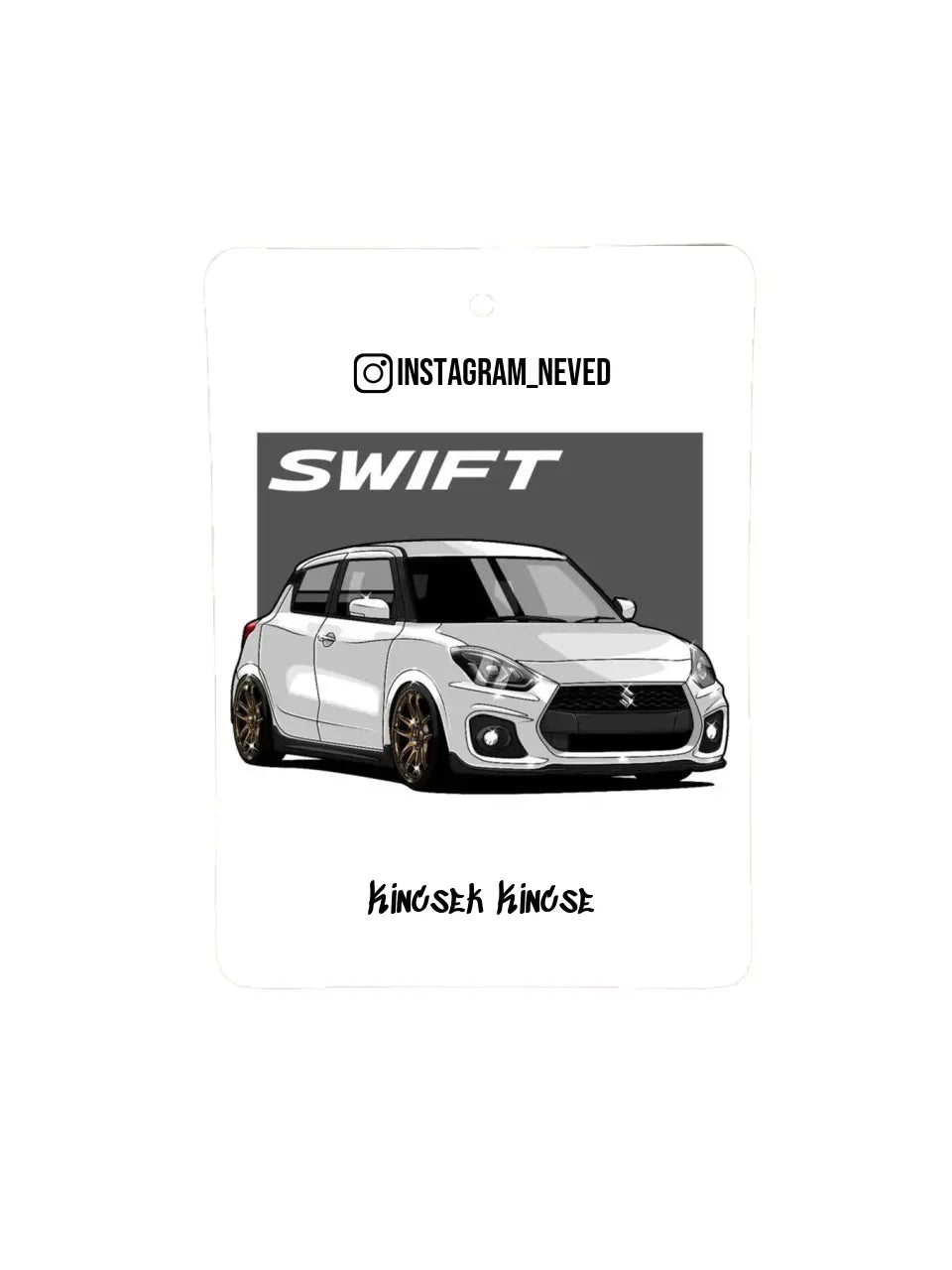 Suzuki Swift 6. - Egyedi autóillatosító