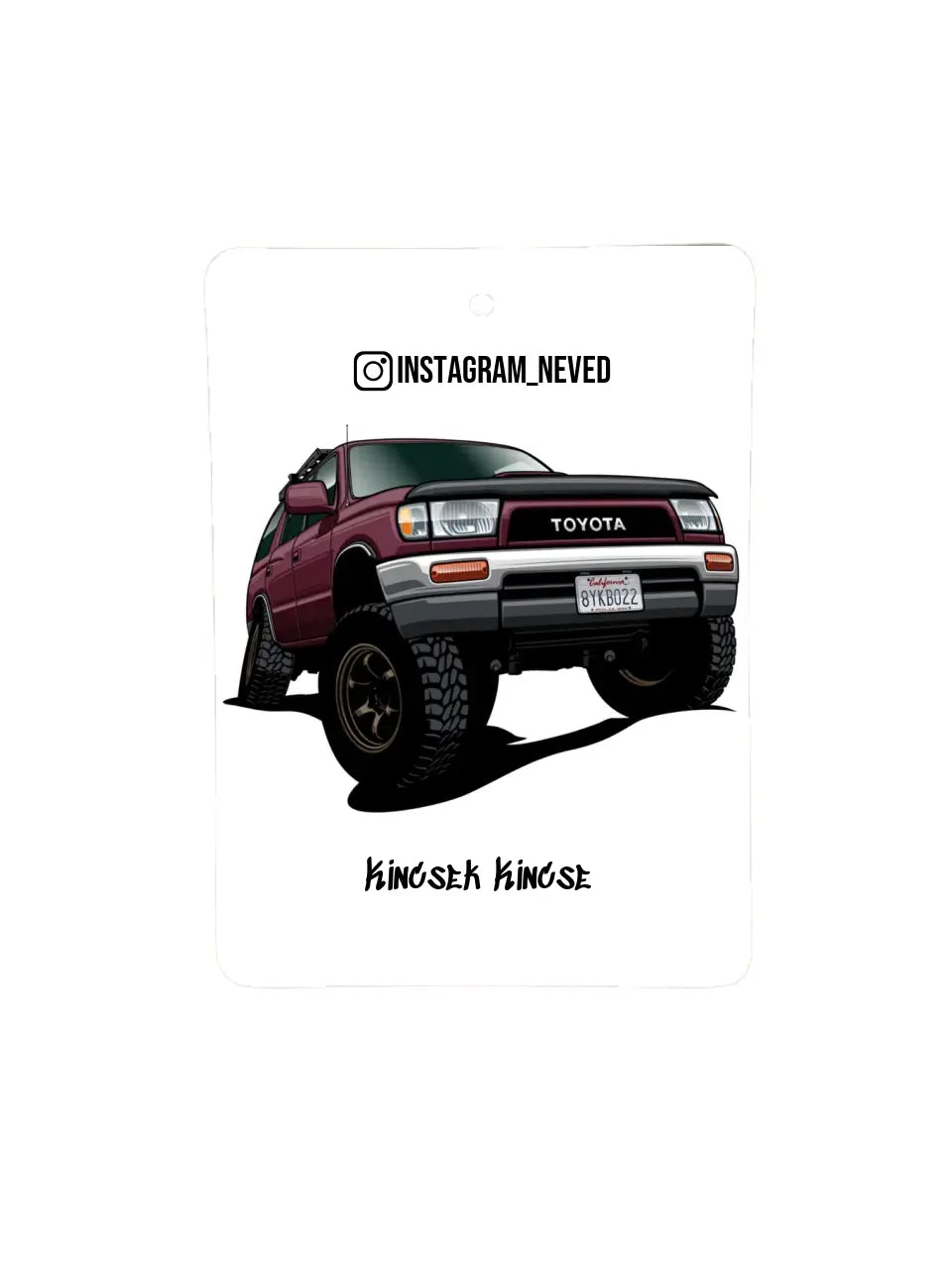 Toyota 4Runner SR5 14. - Egyedi autóillatosító