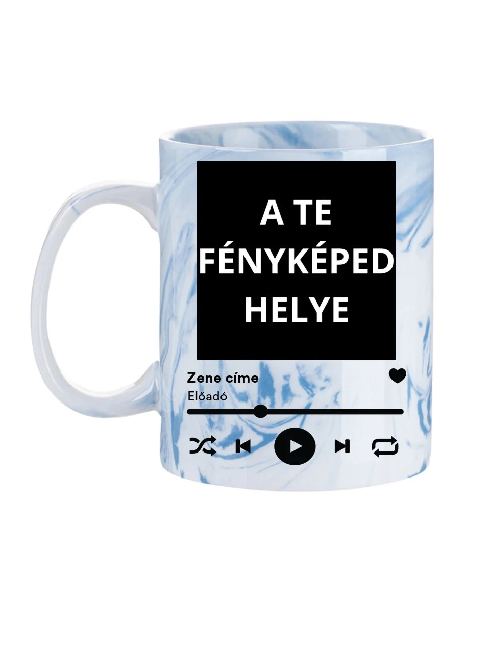 Spotify zeneszámos bögre - Egyedi személyre szabható bögre