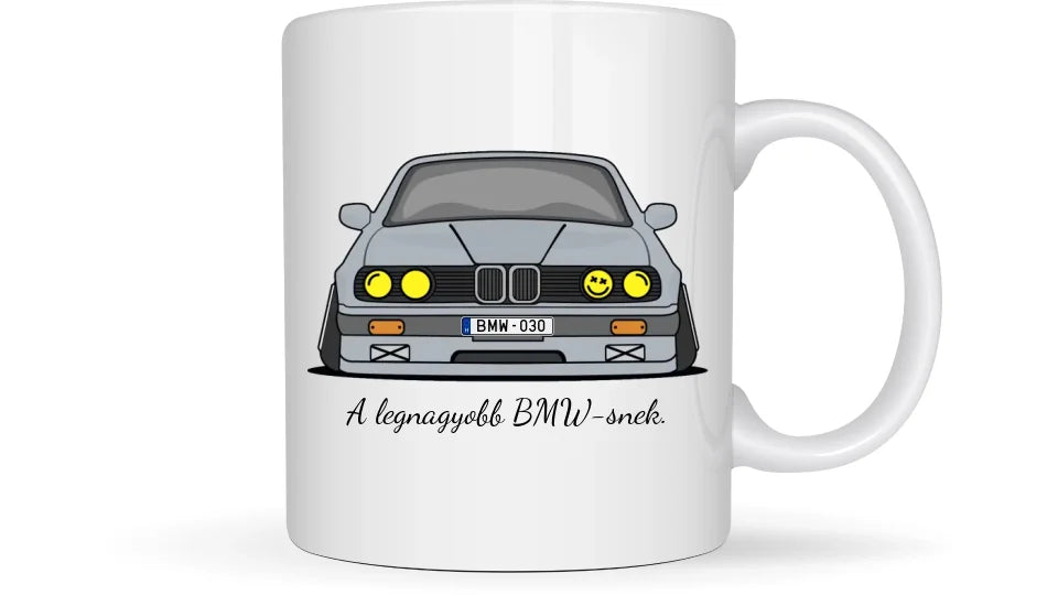 BMW E30 - Egyedi személyre szabható bögre