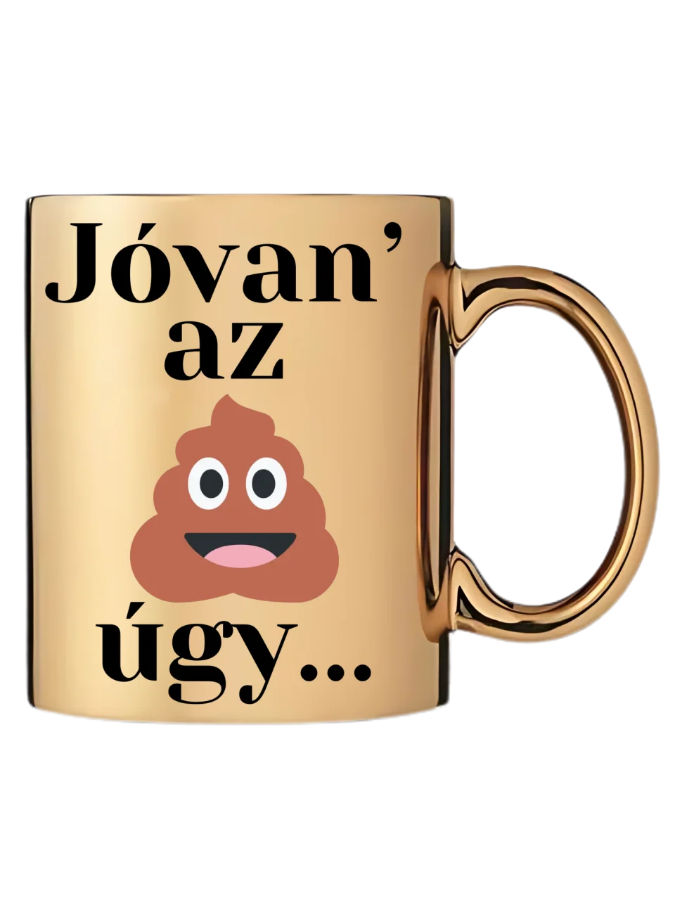 Arany metál bögre jobb oldal