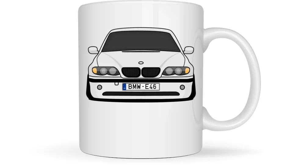 BMW E46 - Egyedi személyre szabható autós bögre