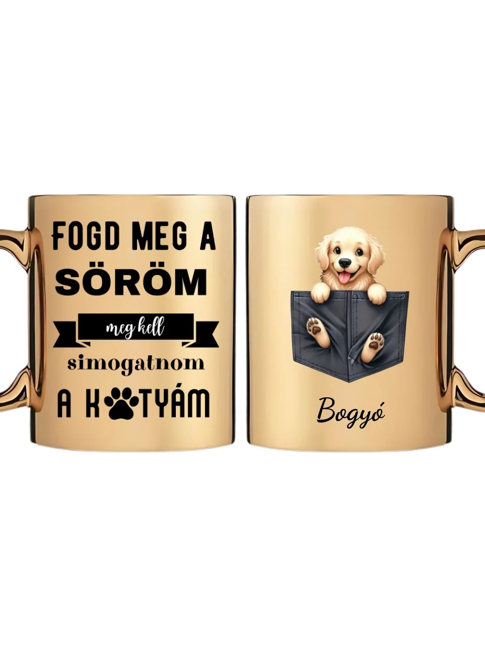 Arany metál bögre